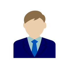 business man avatar illustration