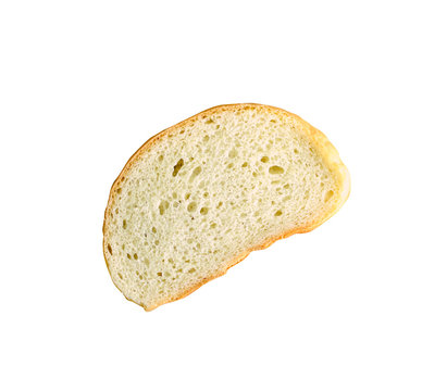 Hunch of bread isolated on white background