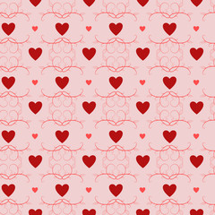 Heart seamless pattern