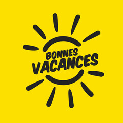 Fototapeta premium bonnes vacances, carte