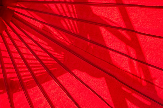 Red umbrella texture or background