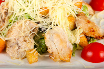 Caesar salad with chicken