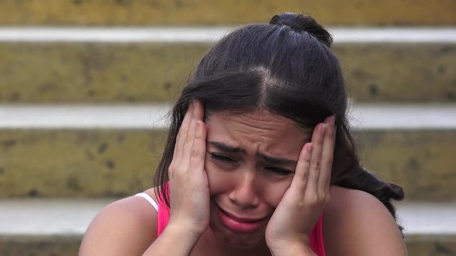 Female Teen Crying
