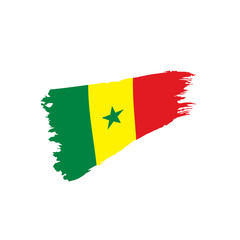 Senegal flag, vector illustration
