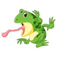 cute frog cartoon