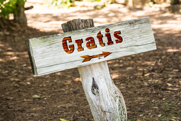 Schild 263 - Gratis