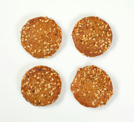 cookies with chopped nuts and almonds