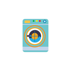 Target Laundry Logo Icon Design