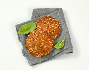 cookies with chopped nuts and almonds