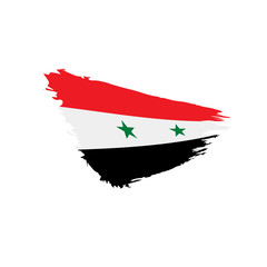 Syria flag, vector illustration
