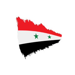 Syria flag, vector illustration