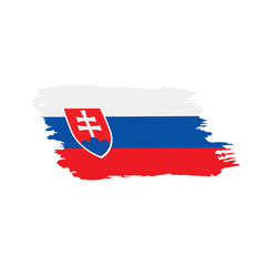 Slovakia flag, vector illustration