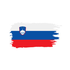 Slovenia flag, vector illustration