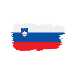 Slovenia flag, vector illustration