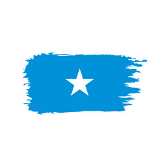 Somalia flag, vector illustration