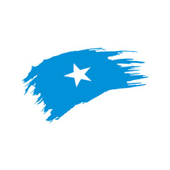 Somalia flag, vector illustration