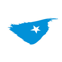 Somalia flag, vector illustration