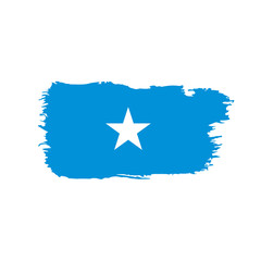 Somalia flag, vector illustration
