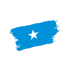 Somalia flag, vector illustration
