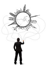 Sketch travel concept.