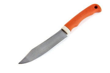 Kitchen knife isolated on white