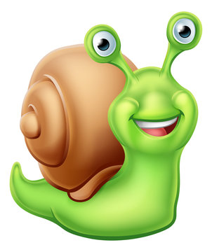 Snail Cartoon Character