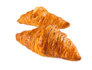 fresh croissant isolated