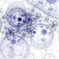 Abstract fractal machine, digital artwork for creative graphic design