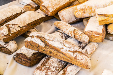 Rye crispy baquettes.