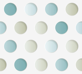 Paper grill, color. Vector seamless pattern. Abstract texture that simulates the cut out paper style.