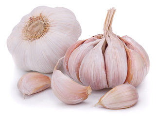 garlic isolated on white background