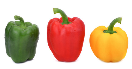 Bell pepper isolated on white background