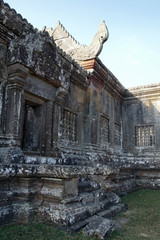 Dangrek Mountains Cambodia, view of buildings within the 11th century Preah Vihear Temple complex