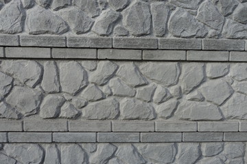 Texture of concrete wall with stone like pattern