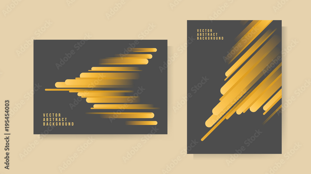 Poster set of abstract background . template for your design . isolated vector elements