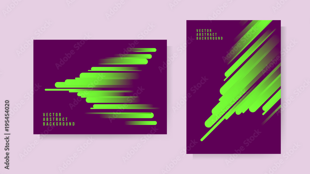 Poster set of abstract background . template for your design . isolated vector elements