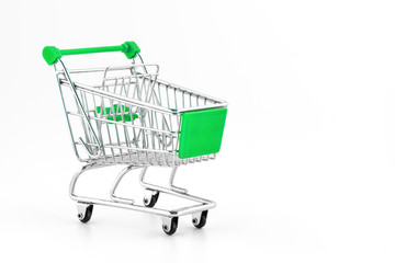 Small metal shopping cart