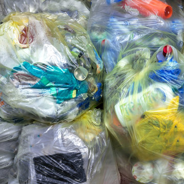 Trasparent plastic bags