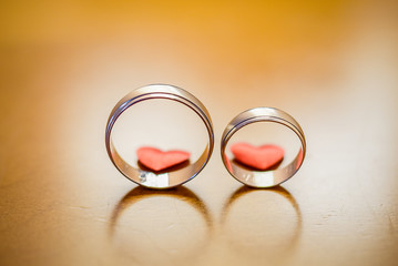 wedding rings, wedding decoration, macro