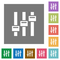 Adjust square flat icons