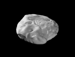 Shaving foam isolated on black, with clipping path texture and background 