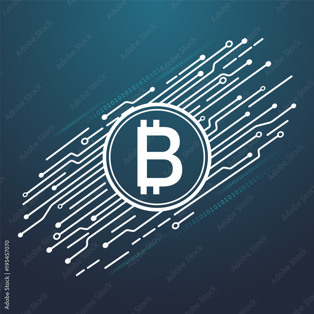 Poster digital currency encryption concepts.