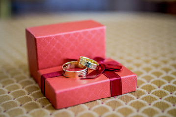 wedding rings, wedding decoration, macro