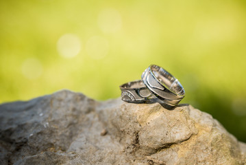 wedding rings, wedding decoration, macro