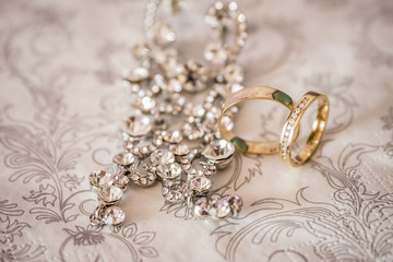wedding rings, wedding decoration, macro