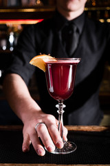 Cocktail bar bartender