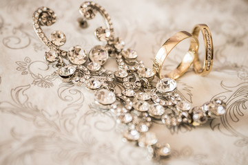 wedding rings, wedding decoration, macro