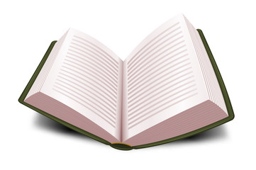 Design Open Book With Lines