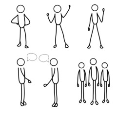 stick figure, stickmen, stick man, stick persons, stick people