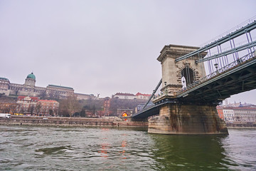 Bridge Szechenji in Budapest.